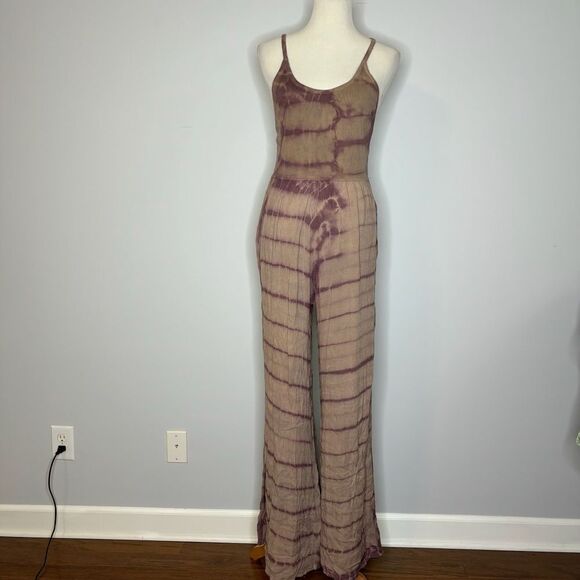 Ecoté- Purple Jumpsuit with Cross Back - Picture 1 of 4